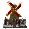 Everything Party Christmas Village Scene Winter Windmill Musical Light Up