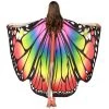 JD Party By Event Adult Deluxe Rainbow Butterfly Wings Cape