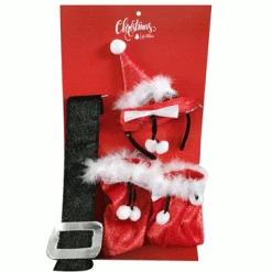 Oceana 5pc Christmas Mrs Santa Dress Up Set