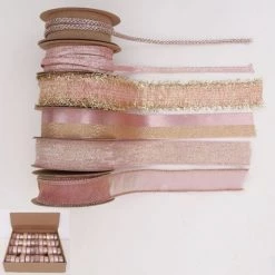 Everything Party Assorted Christmas Modern Pink Mix Ribbon - 3m